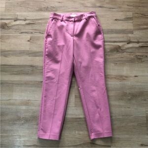 Cropped Pink Tailored Trousers